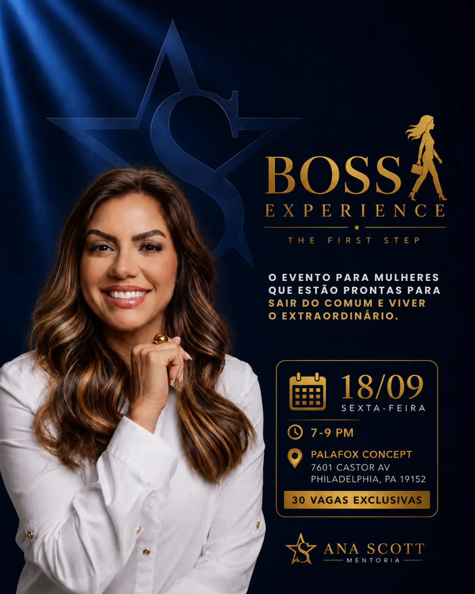 Boss Experience — Evento presencial de Ana Scott